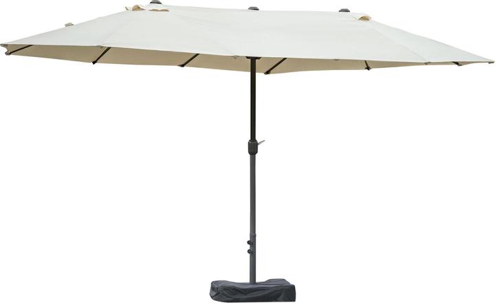 Actual product image Outsunny Double parasol with hand crank (2.70 m)