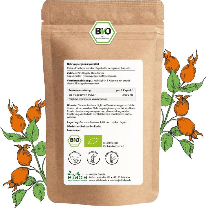 Image du produit Eltabia Gélules de cynorrhodon bio 100 (100 pièce(s), Capsules)