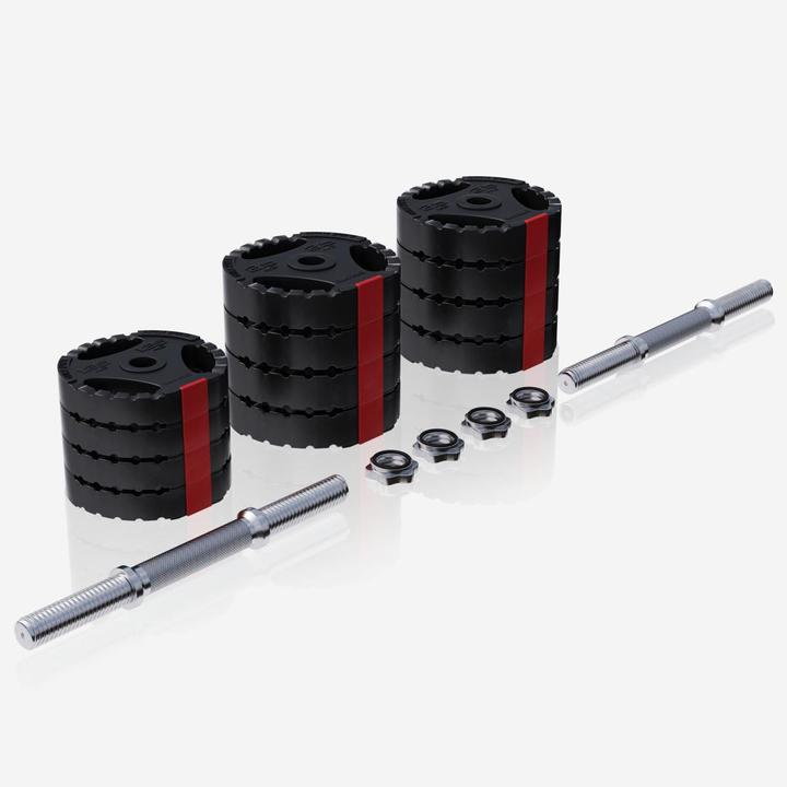 Produktbild Gorilla Sports Hantelset (8 x 2.5 kg, 4 x 1.25 kg)
