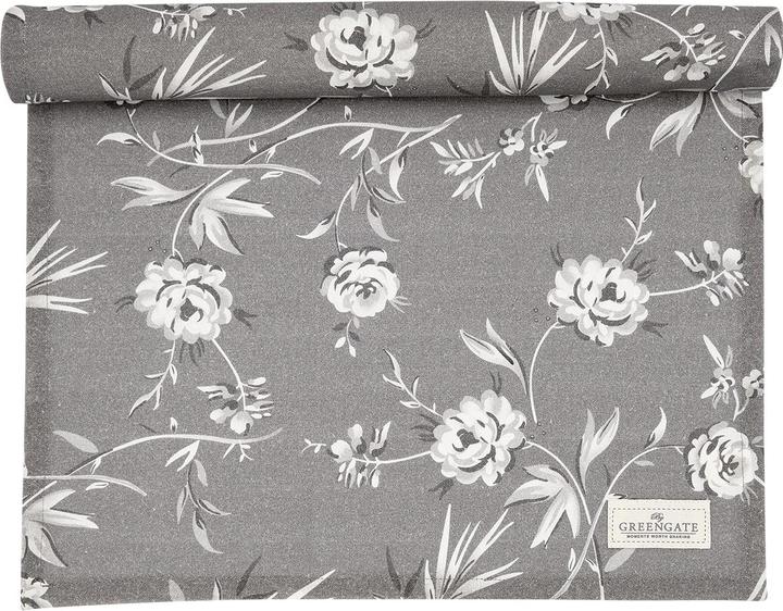 Produktbild Greengate Table runner Aslaug dark grey (140 x 45 cm)