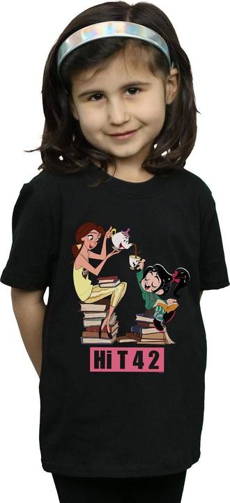 Actual product image Disney Girls Wreck It Ralph Belle And Vanellope Cotton T-Shirt (116)