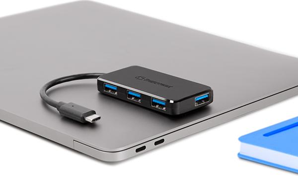 Actual product image Transcend TS-HUB2C (USB-C, 4 Ports)