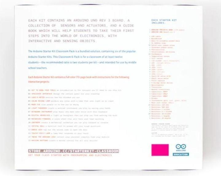 Actual product image Arduino K040007-6P - Starter Kit Classroom Pack GERMAN