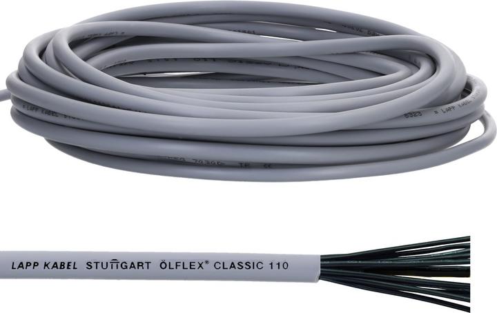 Actual product image Lapp 10 metres 1119903 Ölflex Classic 110 3X1.5mm² PVC control cable without green/yellow protective (10 m)