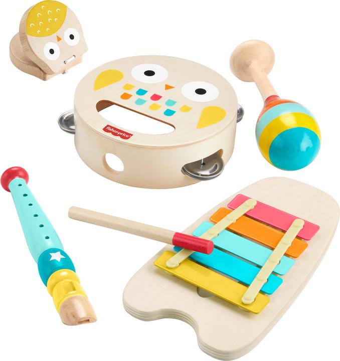 Fisher-Price wooden music set (Multilingual)