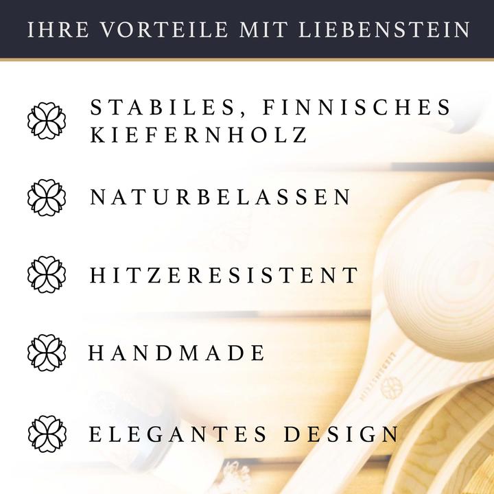 Actual product image Liebenstein Sauna bucket with trowel, sauna accessories set