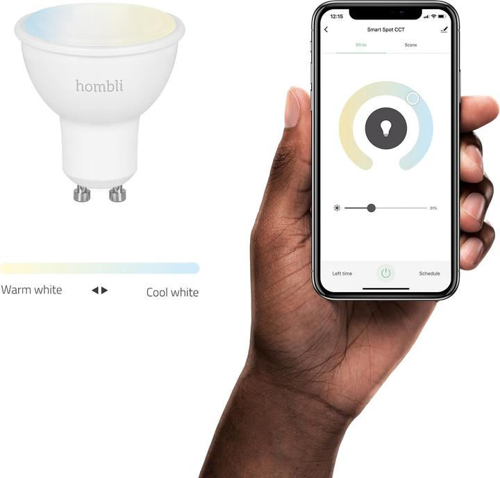 Produktbild Hombli Smart Spot (GU10, 4.50 W, 350 lm, 2 x, F)