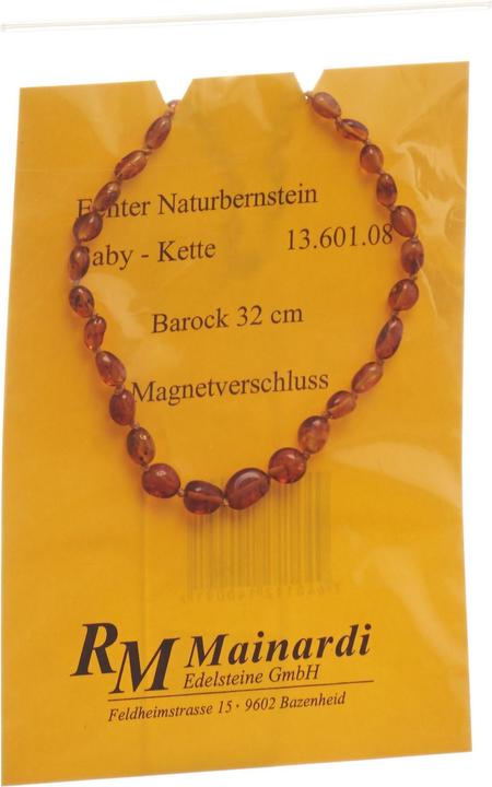Mainardi Nature Amber 32cm Baroque Magnetic Clasp (1 x)