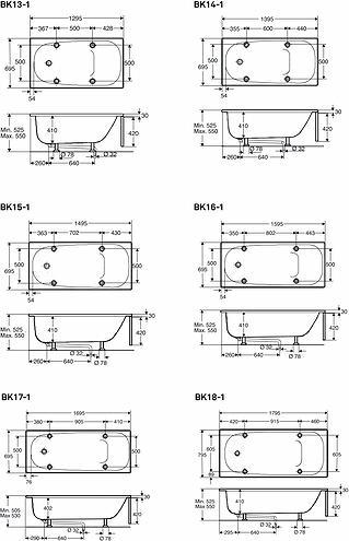 Produktbild Ifö Caribia front 1683 mm