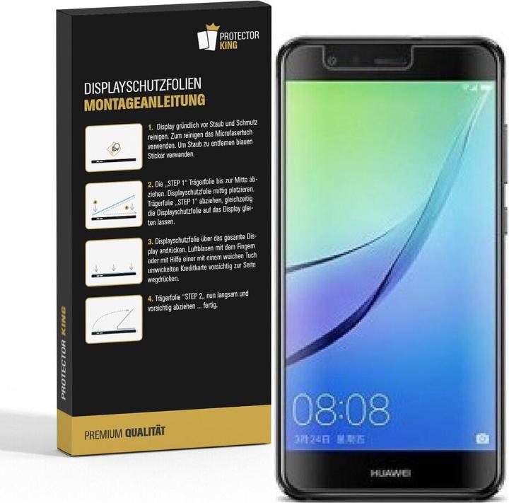 Produktbild Protectorking 2x Panzerfolie Anti-Shock HD Klar (2 Stück, Huawei Nova Lite)