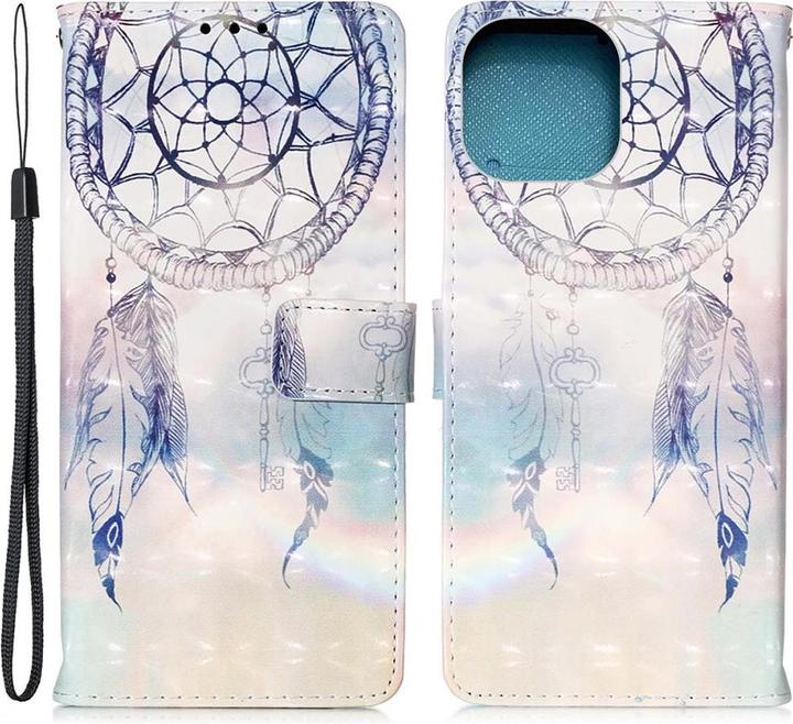 Produktbild Ueli Express iPhone 13 Buch Etui Tasche mit Kartenfach Traumfänger Gross (Apple iPhone 13)
