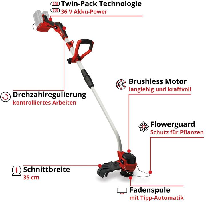 Immagine prodotto Einhell GP-CT 36/35 Li BL-Solo (Filo di taglio)