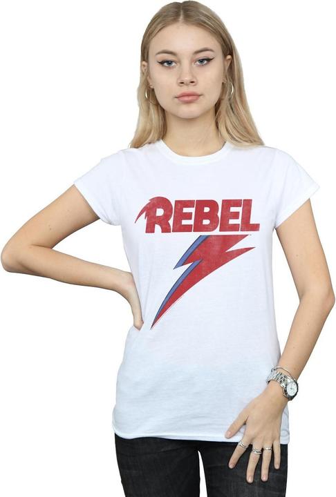 Produktbild David Bowie Distressed Rebel TShirt (S)