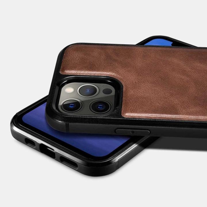 Actual product image iCarer Coque Fourre standard en cuir véritable (Apple iPhone 12 Pro Max)