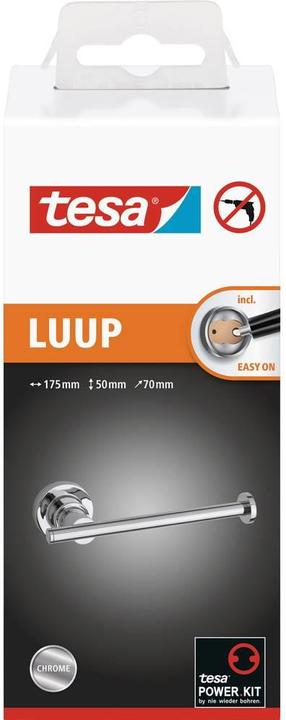 Actual product image tesa LUUP WC replacement roll holder incl. adhesive solution without drilling