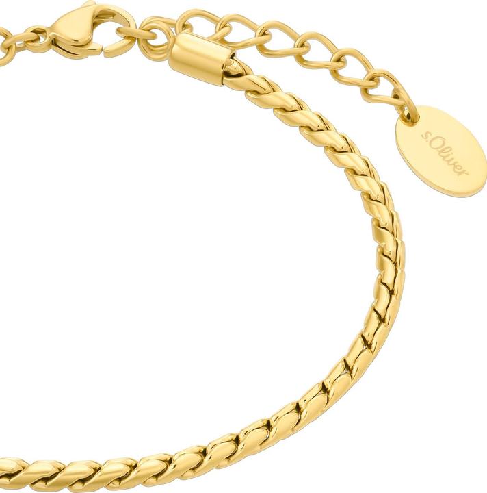S.Oliver Armschmuck für Damen, Stainless Steel (17 cm, Edelstahl)