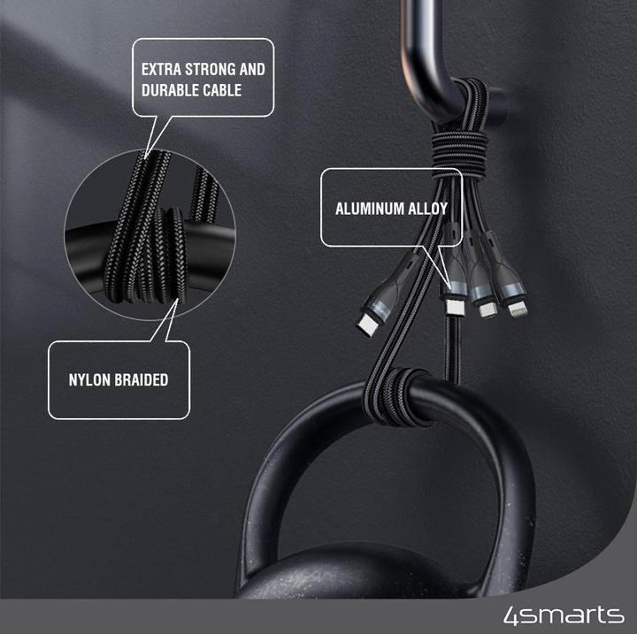 Actual product image 4smarts 3in1 (1.50 m, USB 2.0)