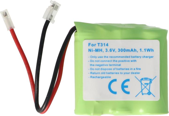 AccuCell Battery suitable for cordless telephone Universal, AUDIOL, Sagem, NiMH, 3.6V, 300mAh