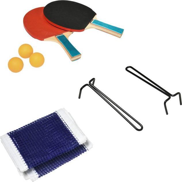 Image du produit Homcom Table de ping-pong pliante avec roues, raquettes et balles incluses