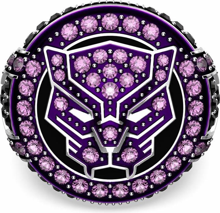 Actual product image Swarovski Marvel Black Panther Ring Purple (52)
