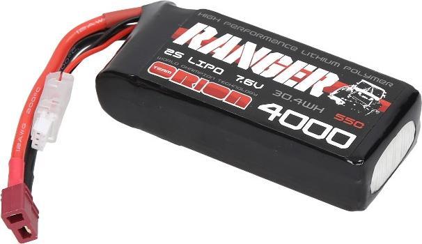 Produktbild Team Orion 2S 55C Ranger Crawler HV Shorty LiPo Battery (7.6V/4000mAh) (7.60 V, 4000 mAh)