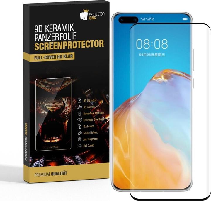 Produktbild Protectorking 3x Ceramic-Glass Full Cover HD Klar (3 Stück, Huawei P40 Pro+)