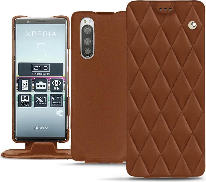 Actual product image Noreve Leather cover vertical (Sony Xperia 5)