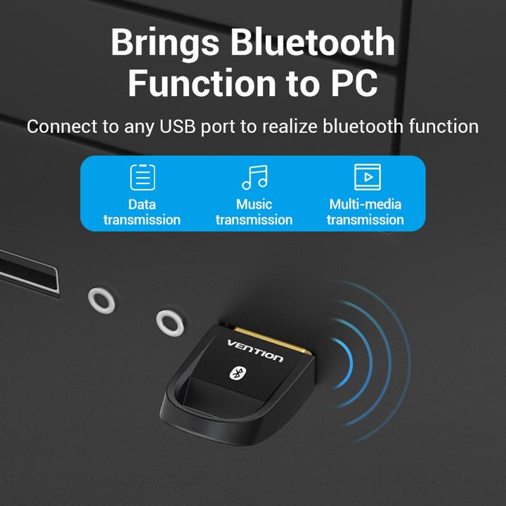 Image du produit Vention Adaptateur USB Bluetooth CDSW0 5.0 Blanc (Emetteur & Récepteur)