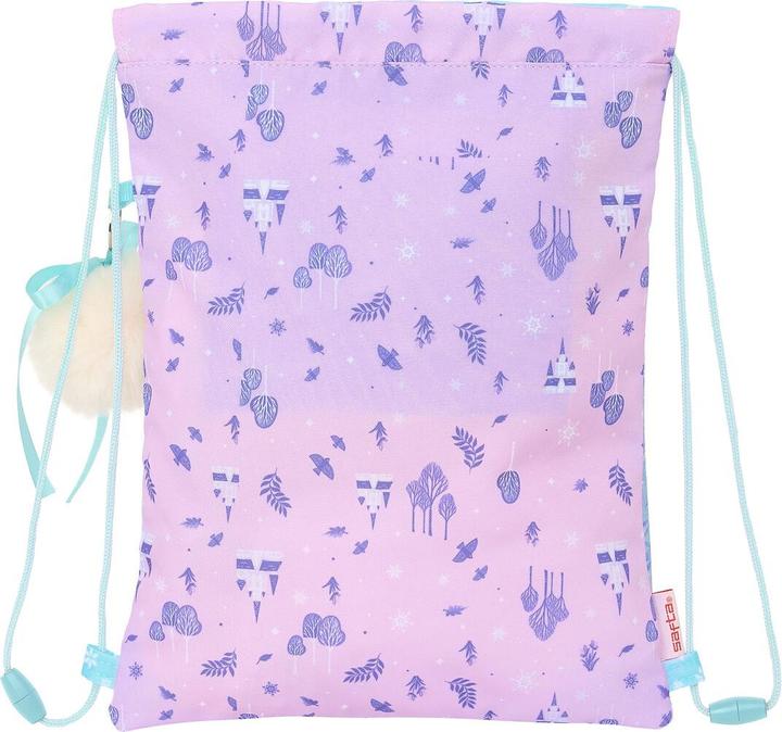 Produktbild Disney Frozen Rucksacktasche mit Bändern Cool days Violett Himmelsblau 26 x 34 x 1 cm