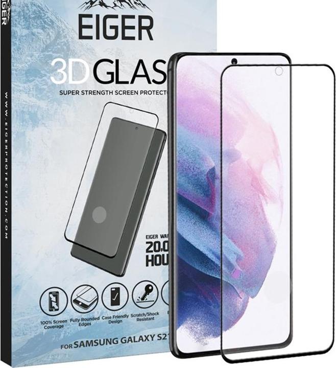 Actual product image Eiger Mountain Glass Clear Edge (1 Piece, Samsung Galaxy S21+)