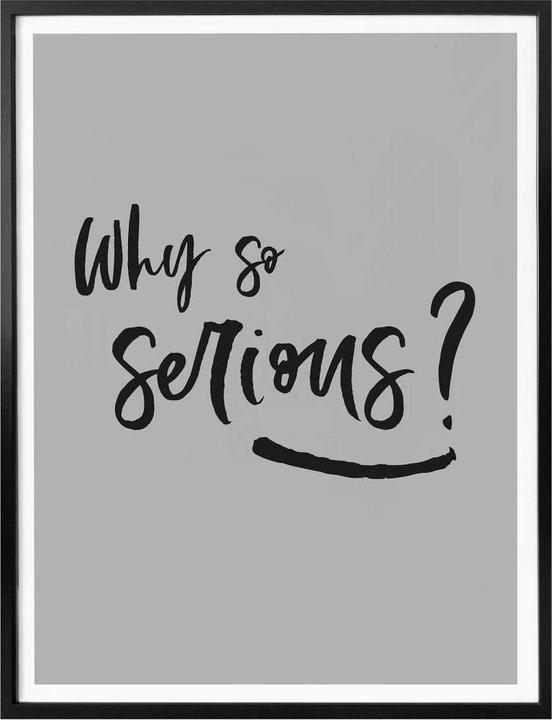 Produktbild Trenddeko Why so serious? (24 x 30 cm)