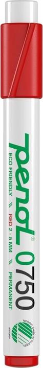 Image du produit Penol Marqueur 0750 rød 2-5mm skå spids permanent - (10 pcs.) (Rouge)