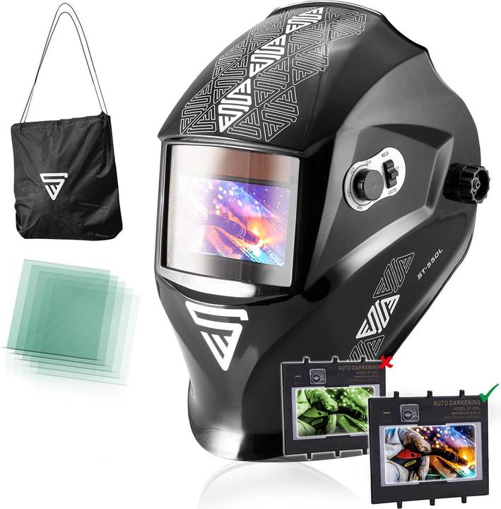 Actual product image Stahlwerk Fully automatic welding helmet ST-550L REAL COLOUR with 3 in 1 function