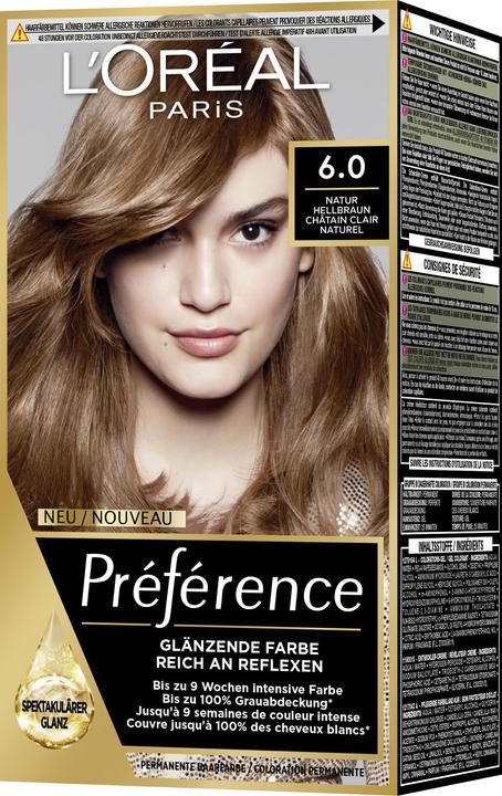 Produktbild L'Oréal Paris Preference Core (Natur Hellbraun, Châtain clair naturel)