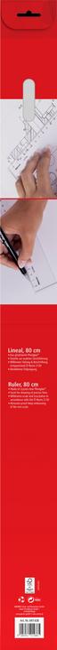 Actual product image Aristo Ruler 80cm acrylic crystal clear (800 mm)