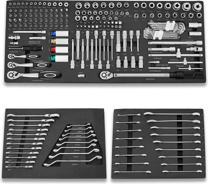 Image du produit Stahlwerk Chariot d'atelier DINO Chariot à outils XXL Chariot de montage 364 outils CrV (364 x)