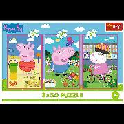 Immagine prodotto Trefl Puzzle 3 x 50 – Peppa Pig (50 pezzi)