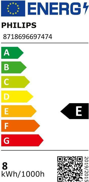 Energy Label Philips MAS LEDtube (G13, 8 W, 1000 lm, 1 x, E)
