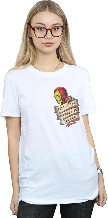 Immagine prodotto Iron Man Tattoo Journey Breast Print Maglietta Ampia Donna (XXL)