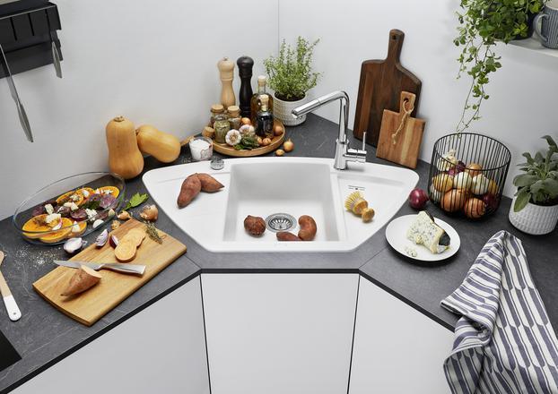 Image du produit Blanco Zia 9 E (Éviers à poser, 93 cm, 51 cm)