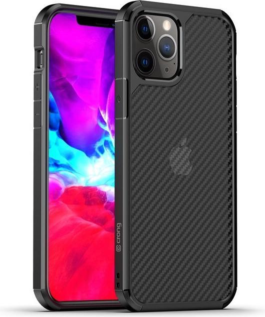 Actual product image Crong Hybrid Carbon - iPhone 12 Mini Case black (Apple iPhone 12 mini)