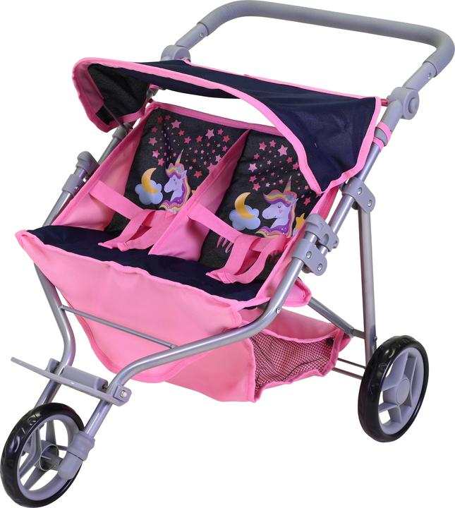 Knorrtoys Zwillingspuppenwagen Duo - "Magic Unicorn"
