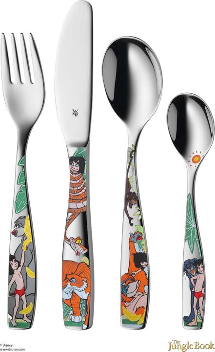 Produktbild WMF Kinderbesteck 4tlg Disney Dschungelbuch ab 3 Jahre Edelstahl poliert