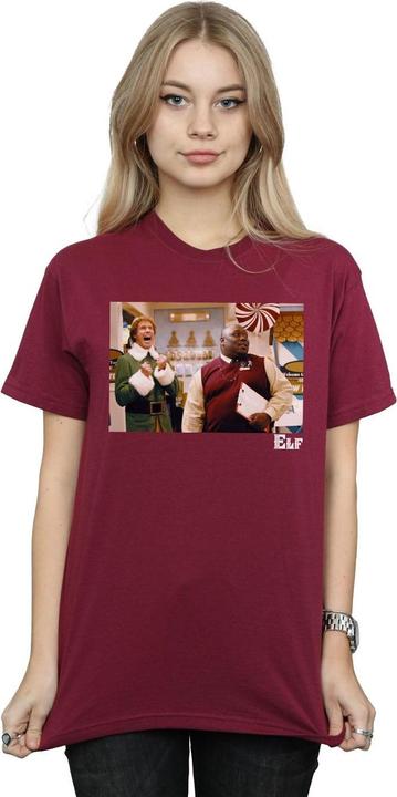 Actual product image Elf Womens/Ladies Christmas Store Cheer Cotton Boyfriend T-Shirt (XXL)