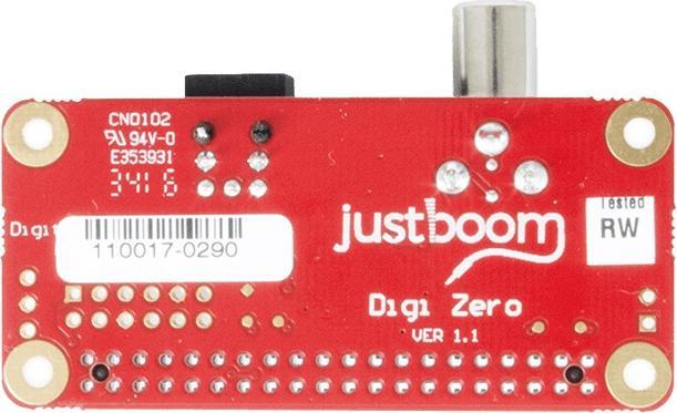 Image du produit Justboom Digi Zero pHAT pour le Raspberry Pi Zero