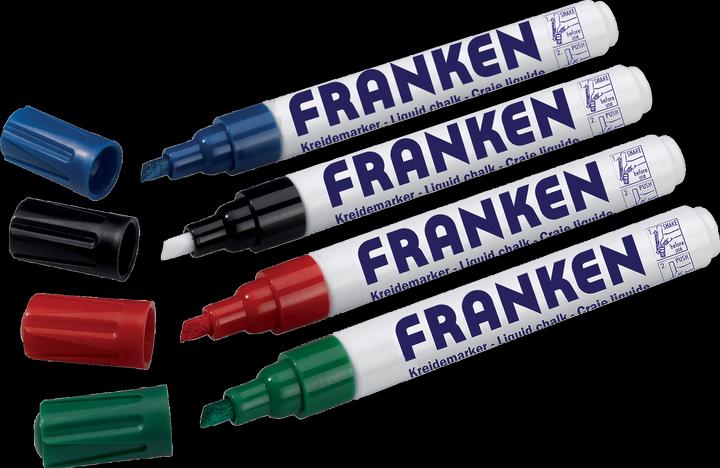 Actual product image Franken Chalk Marker Jumbo (Multicoloured, 6 mm, 4 x)
