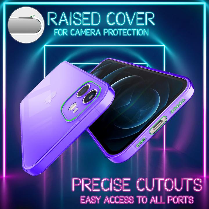 Produktbild Nalia Klare Neon Handyhülle (Apple iPhone 12)