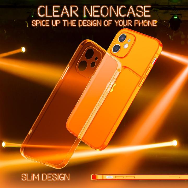 Actual product image Nalia Clear neon cell phone case (Apple iPhone 12)