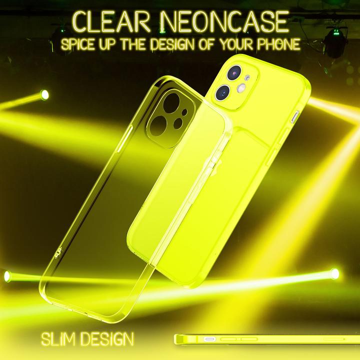 Actual product image Nalia Clear Neon Cell Phone Case (Apple iPhone 12 mini)
