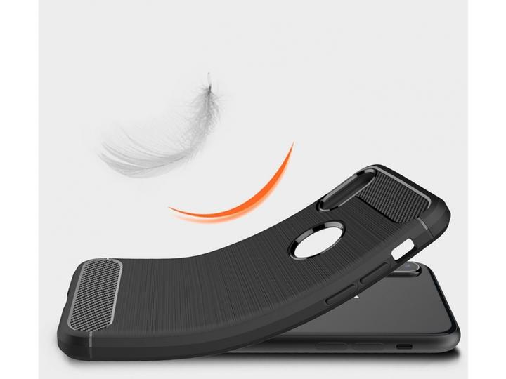 Produktbild Screenguard Apple iPhone XS Hülle Carbon Brushed Soft TPU (Apple iPhone XS)